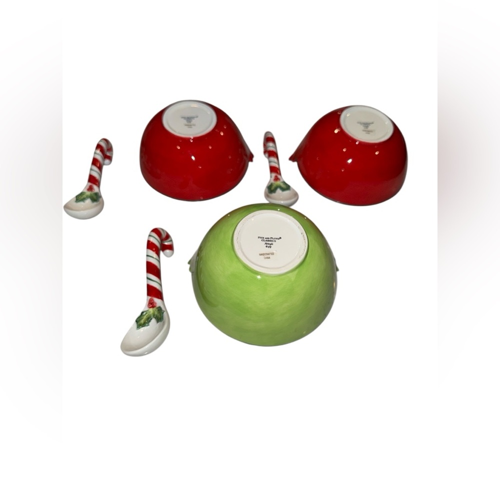 Vintage Fitz & Floyd Kringle Serving Set (6 pieces) - Picture 2 of 7
